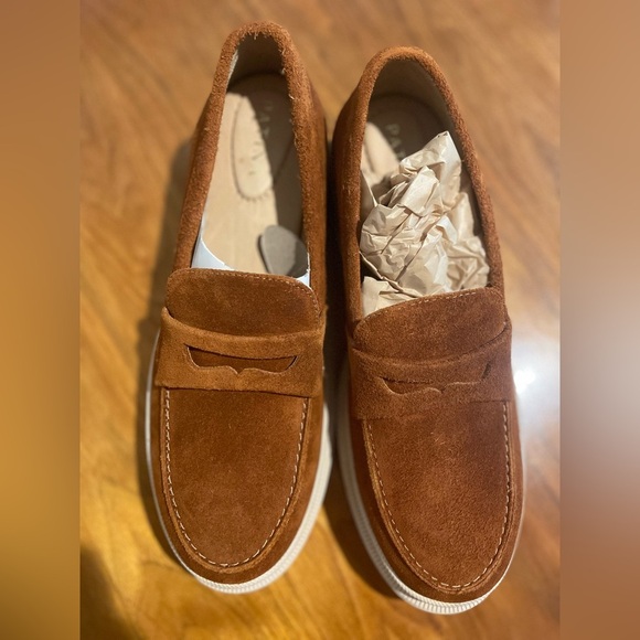 Women’s Rust Brown Suede Loafers by Patina - Picture 6 of 8